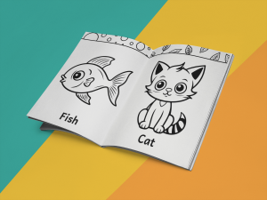 Nadiboo Books Explore & Learn Toddler Colouring Book Ages 1-3-min